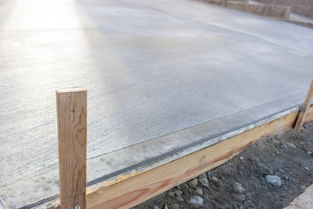 Garden,Of,A,Private,House,2,Days,After,Concrete,Curing