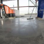 Selective,Focus,On,Epoxy,Floor,In,Warehouse,Factory,Japan,Construction